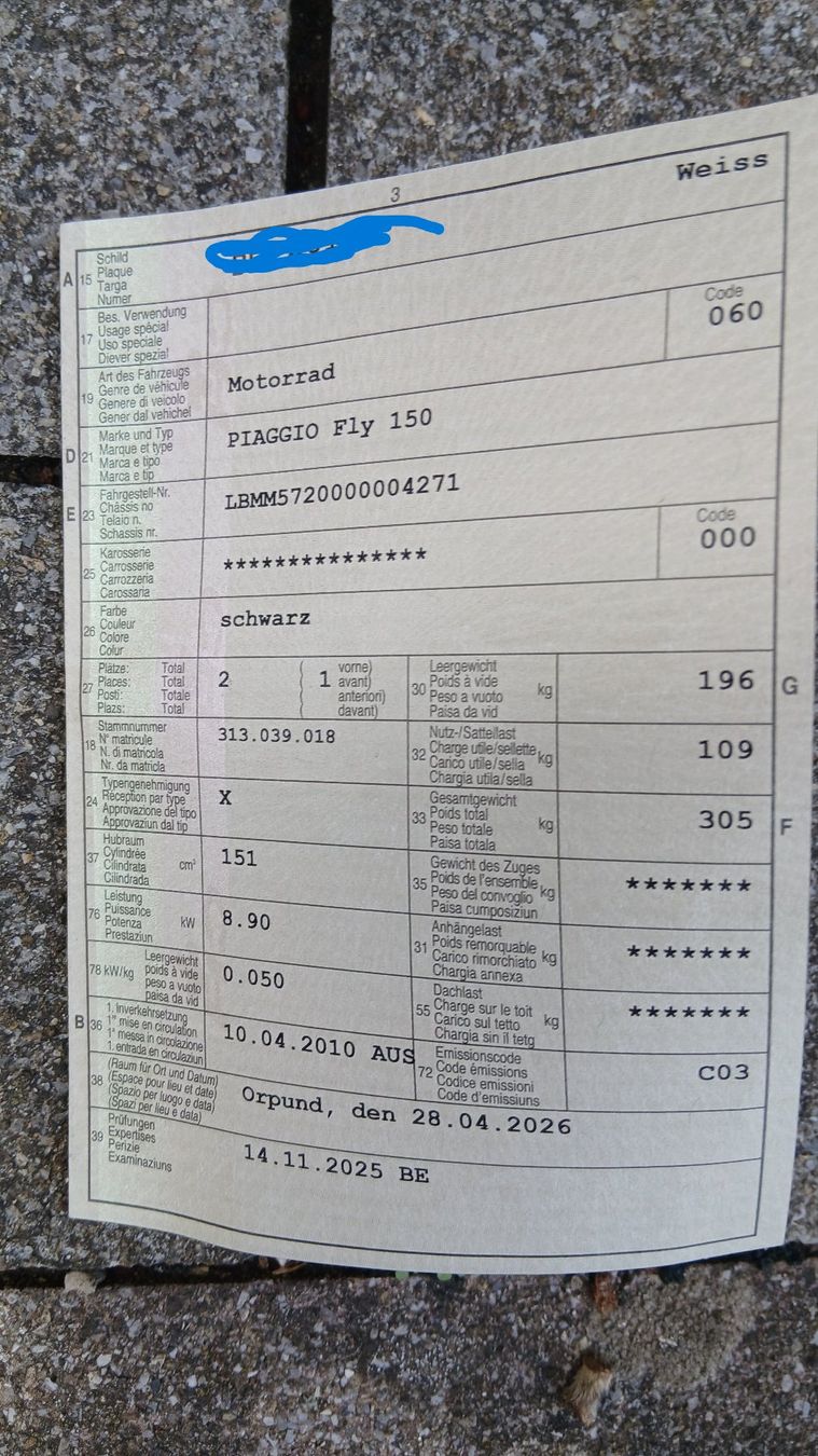 Scooter: Piaggio Fly 150 ccm – Usato da Arch venduto da gartenfreak02 4