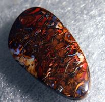 🔥 Boulder Opal Edelstein, vielen Funken & Farbenmusterni!
