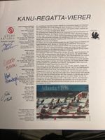 Autogramme Kanu-Regatta-4er Schweizer Olympiateilnehmer 1996