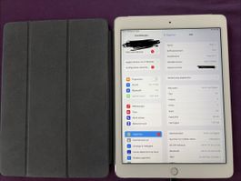 Apple iPad Air 2 16GB WiFi Silber mit Schutzhülle