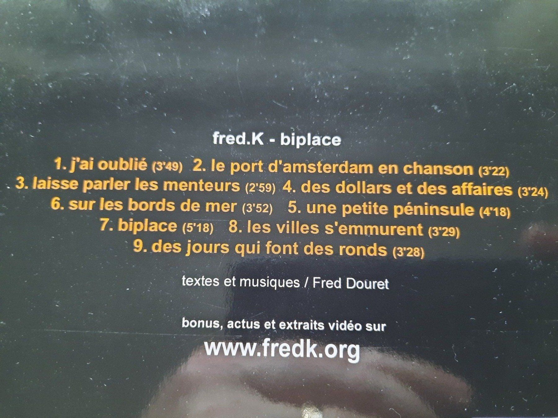 CD: CD Fred K. - Biplace  – Usato da Pully venduto da bro_n52j 2