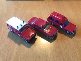 3x Wiking Mercedes Feuerwehr