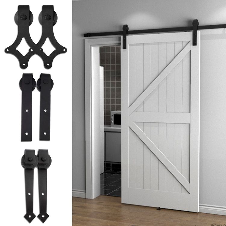 MUNTE Scheunentor Griff 4x20cm - Schiebetür Griff Schwarz | Space Aluminium