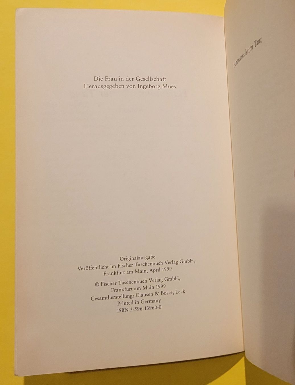 Libri: Hartmanns letzter Tanz    von   Ursula Katthöfer – Usato da Zürich venduto da Avd 2