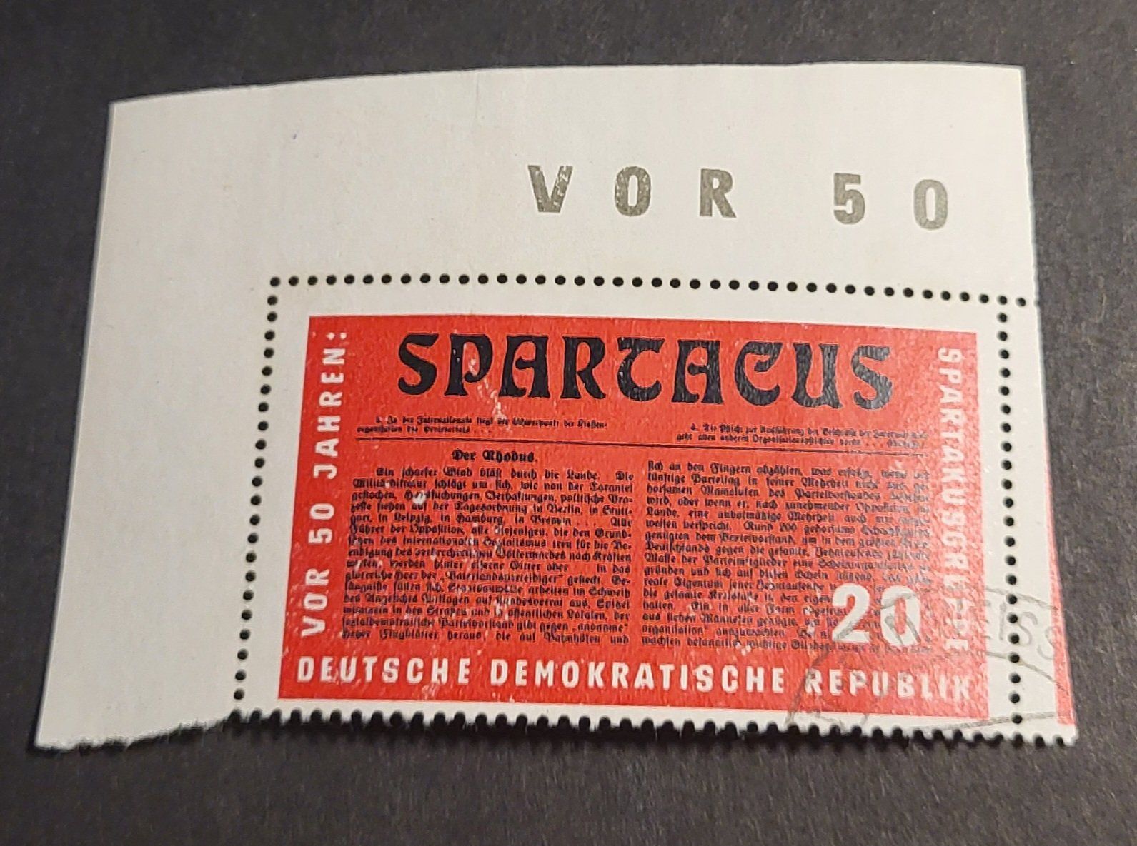 Tutti i francobolli: DDR 1966 Spartakus briefmarke – Usato da St Gallen venduto da Stampsalshobby