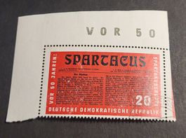 DDR 1966 Spartakus briefmarke