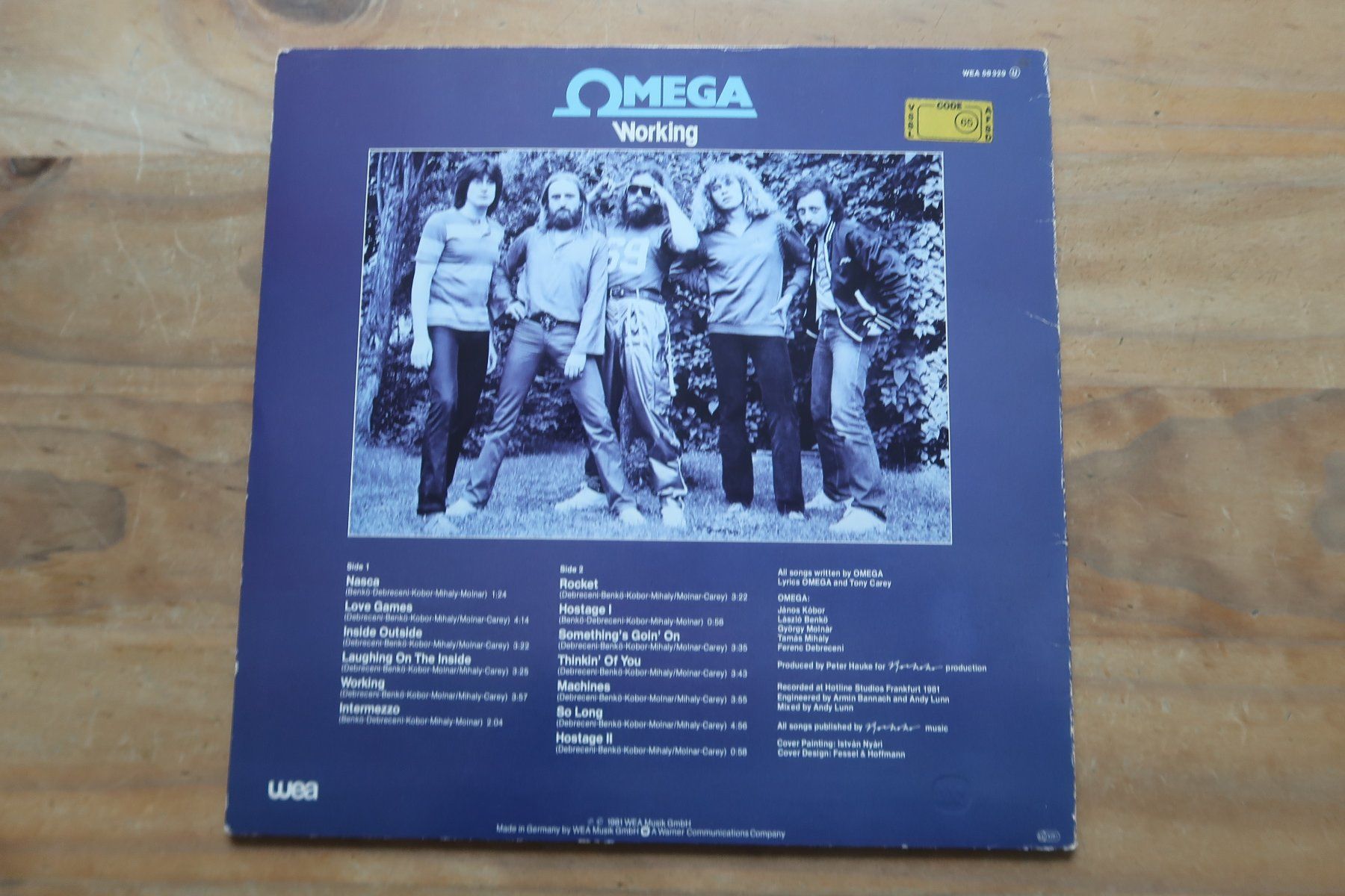 Dischi in vinile: OMEGA - WORKING - VINYL LP – Usato da Basel venduto da Patiscat 1