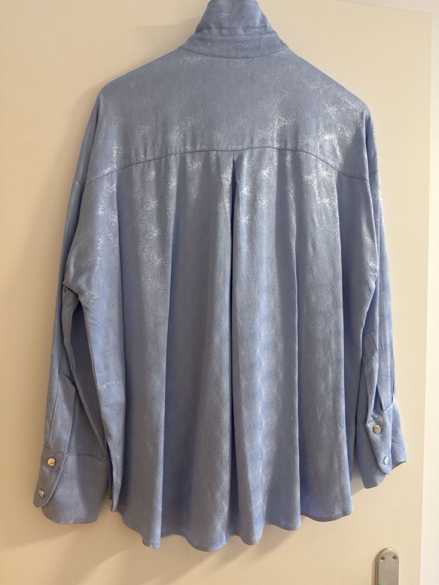 Zara Camicette: Zara Damen Bluse, hellblau, Gr. S, – Nuovo (secondo la descrizione) da Thalwil venduto da sam_7s85