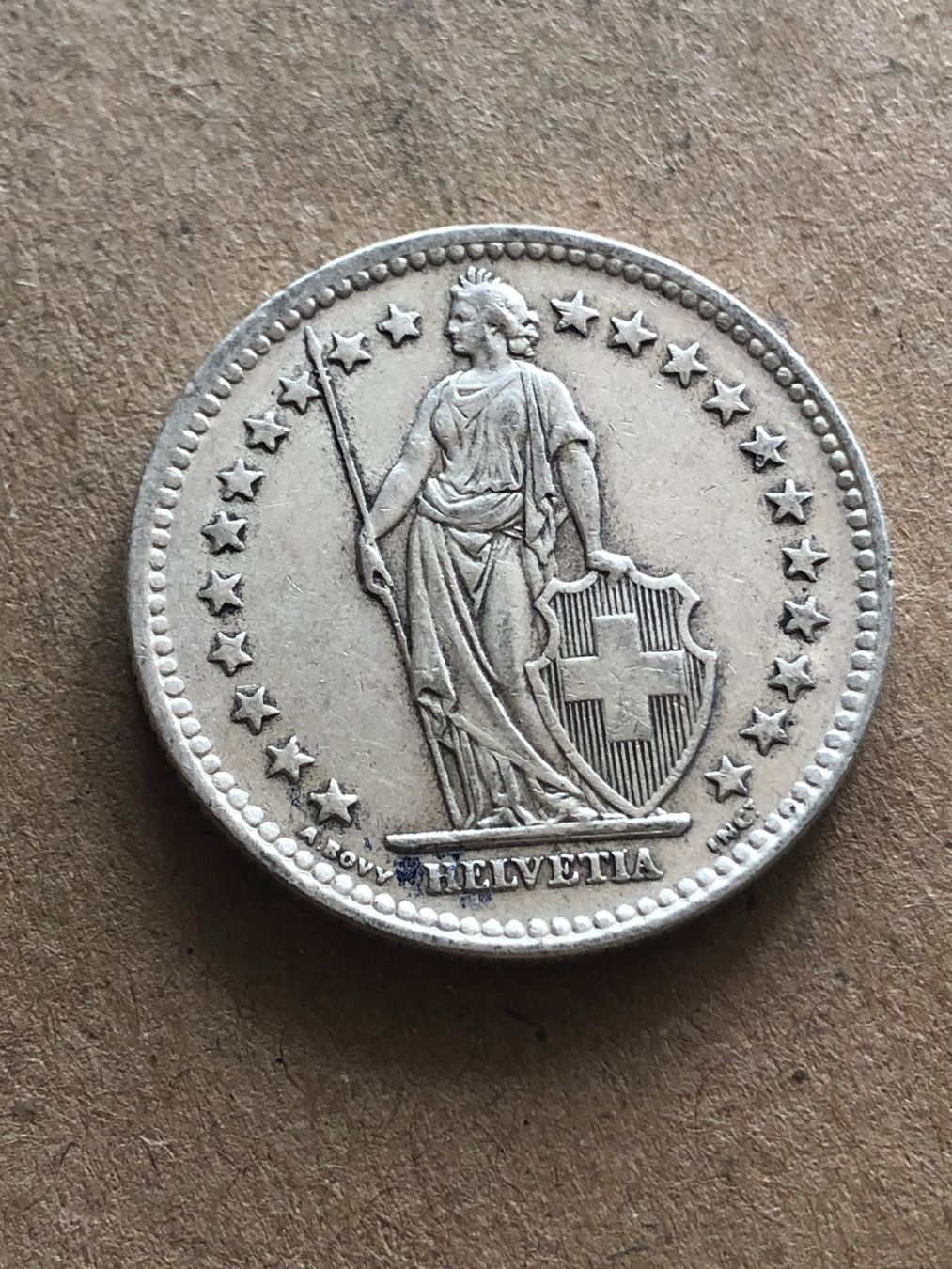 Tutti le monete: 2 Fr. 1948 – Usato da Schötz venduto da Odpa 1