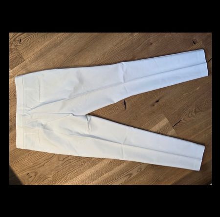 MANGO Stoffhose weiss