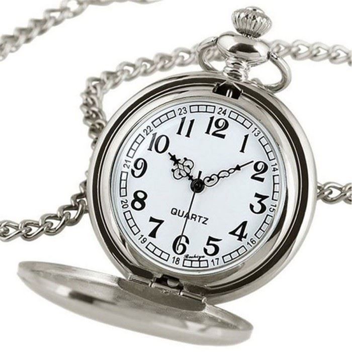 Uhren: Taschenuhr mit Kette silberfarbig – Neu und originalverpackt aus Diepoldsau von preisparadies-ch 2