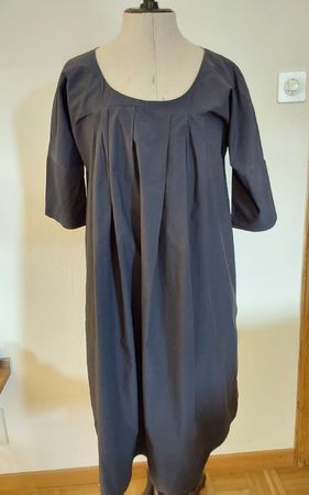 Kleid COS 36 dunkelblau Baumwolle