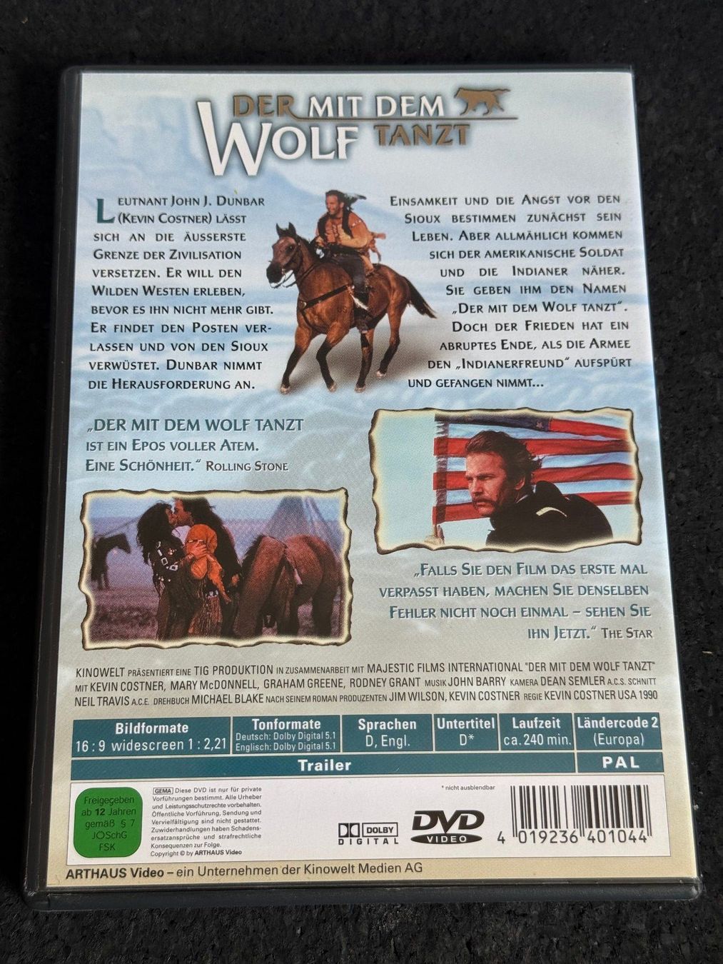 Alle DVDs: Der mit dem Wolf tanzt "Dances with Wolves" DVD DE/EN – Gebraucht aus Fribourg von tschjoly 1