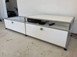 USM Haller Sideboard / Lowboard für TV in Reinweiss