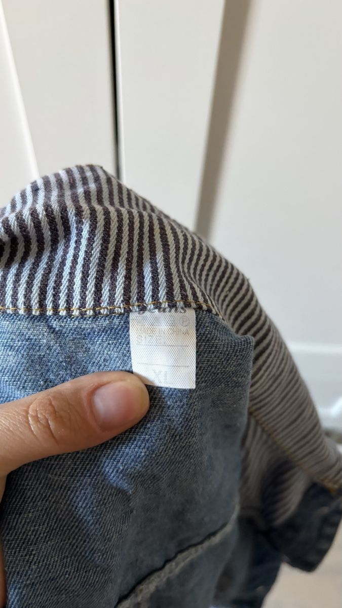 Gilets & Westen: Jeansweste mit Streifen blau Grösse M – Gebraucht aus Rapperswil SG von Natalia_Ruzhyna 2