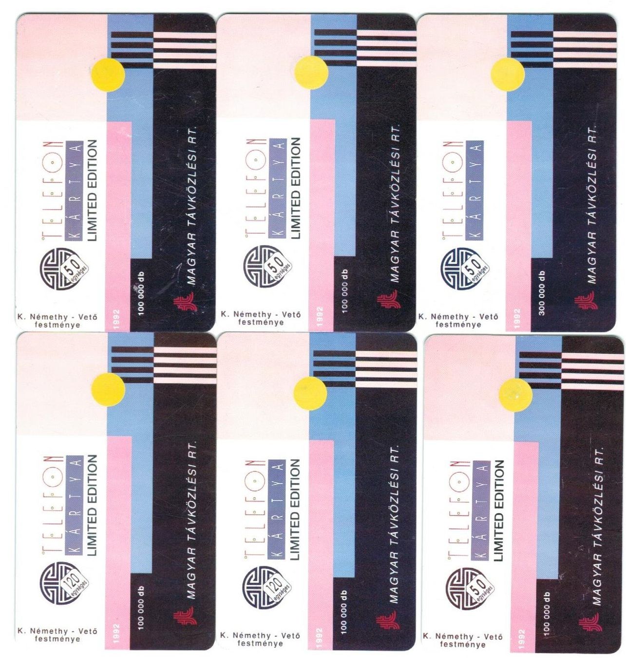 Cartes de téléphone: 6 Telefonkarten Ungarn 1992 – D'occasion à Zürich par tol_b7c7 1