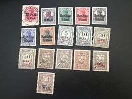 D.Reich Besetzung Lot Rumänien 1917   * + gest.      (5286)