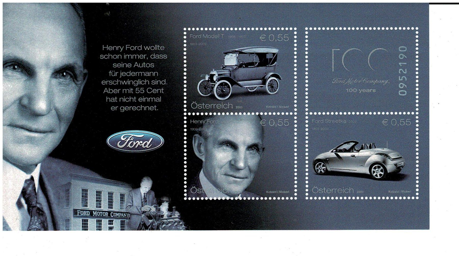 Tutti i francobolli: Henry Ford KB ** – Nuovo (secondo la descrizione) da Lausanne venduto da Whorvath