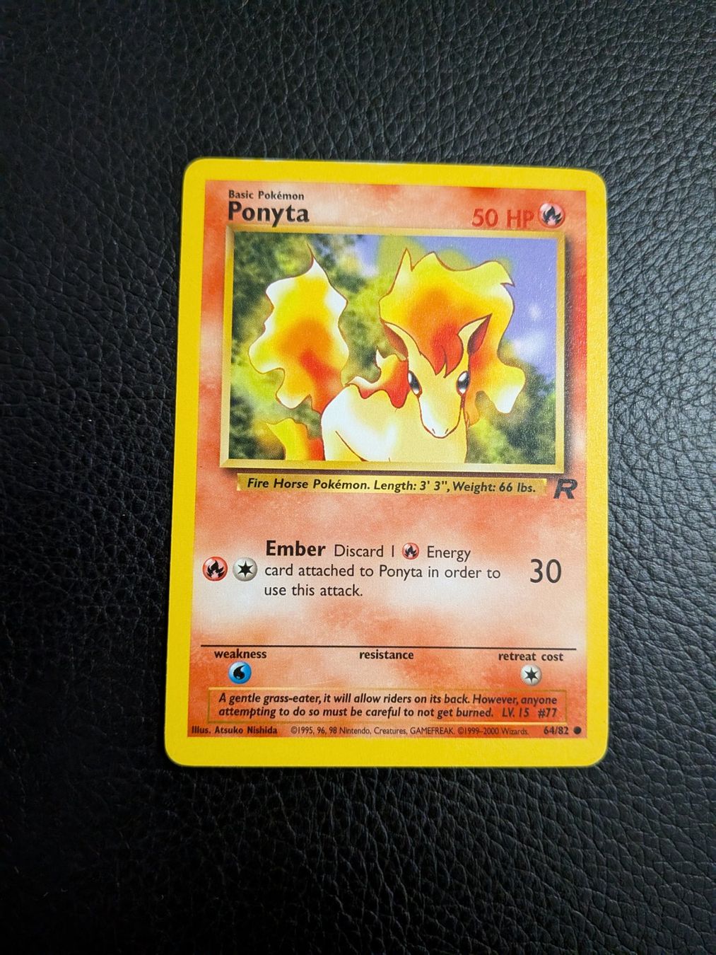 Pokémon Carte collezionabili: Team Rocket Ponyta 64/82 Ab 1 – Usato da Paradiso venduto da Pkmn10