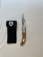 Taschenmesser Corsica 420 Stahl Holzgriff mit Etui 