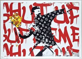 Death NYC Ed Pop Art Druck " Vuitton Banksy Flower Thrower