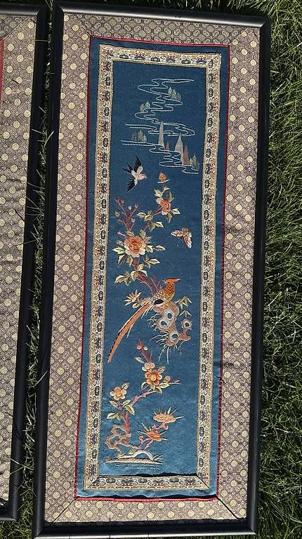 Foto & Immagini: chinesische Seidestickereibilder – Usato da Madiswil venduto da peutcuh123 3