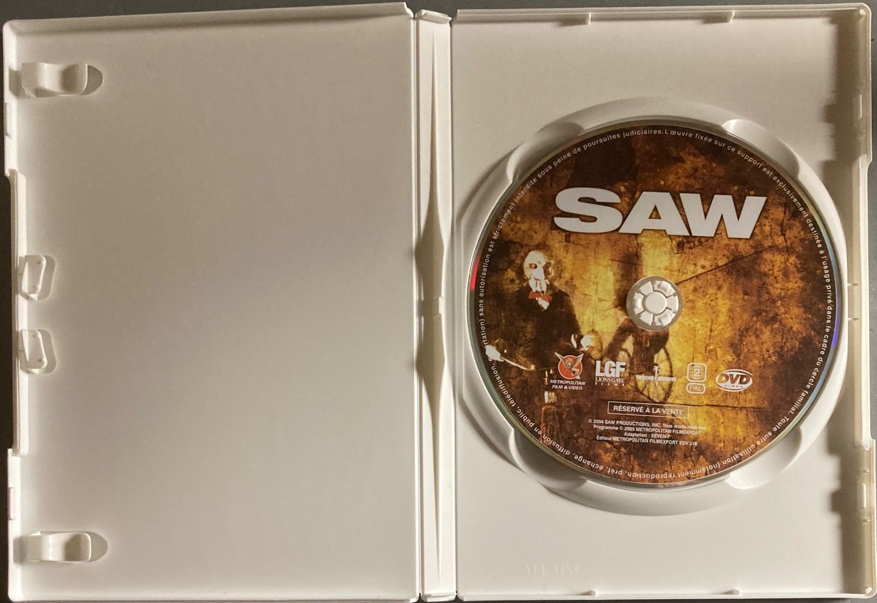Tutti i DVDs: SAW I – Usato da Poliez-Pittet venduto da Newtown-Records 2