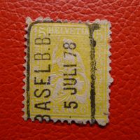 1878, Sitzende Helvetia: Nr.39 von BASEL 5.JUL.1878, LP!