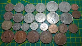 Münzsammlung aus England