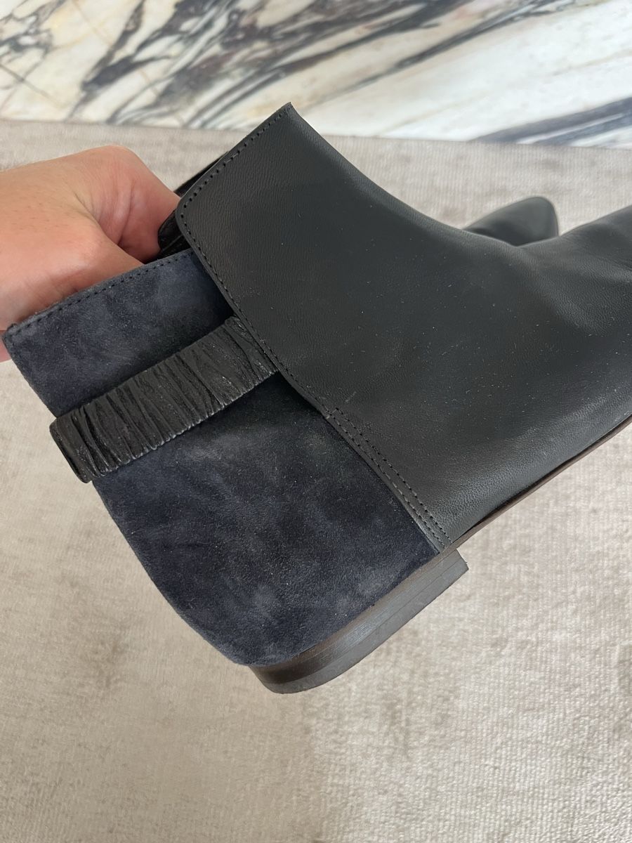 Scarpe da donna: Schwarze Leder Stiefeletten, Grösse 38 – Nuovo (secondo la descrizione) da Zürich venduto da ana.vla 4
