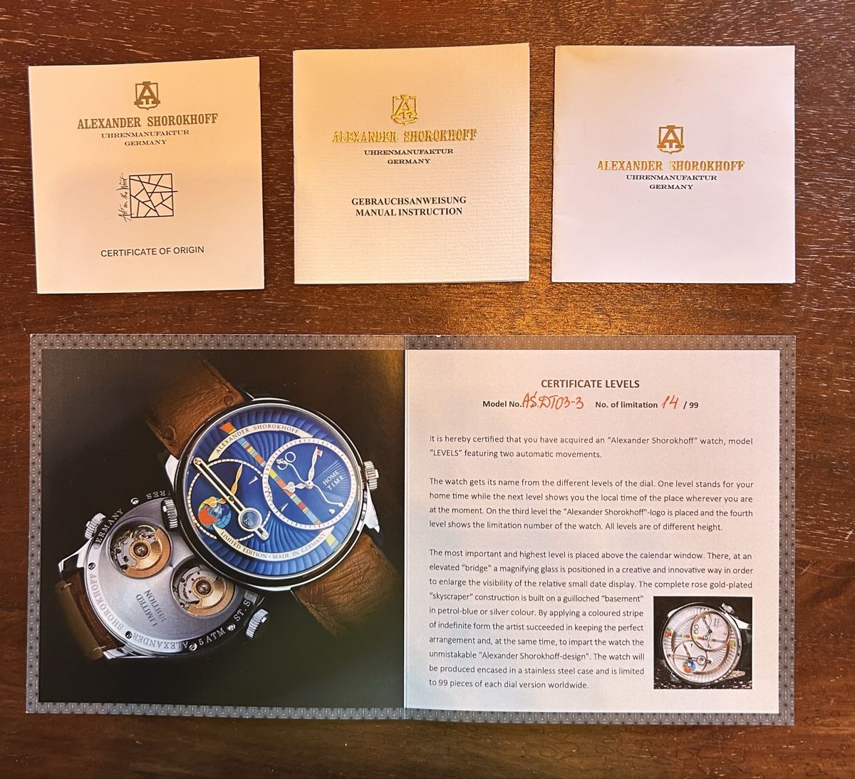 Orologi: Alexander Shorokhoff Levels Blue – Usato da Châtillon FR venduto da xwillow 4