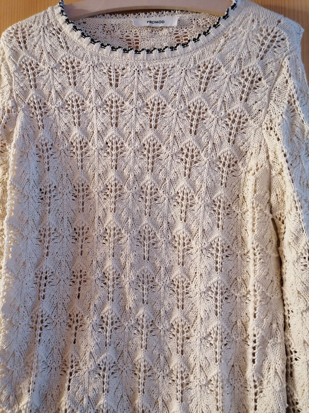 Maglioni & Felpe: Gehäkelter Pullover von Promod, Creme, Grösse S – Usato da Leuk-Stadt venduto da See_Lin 2