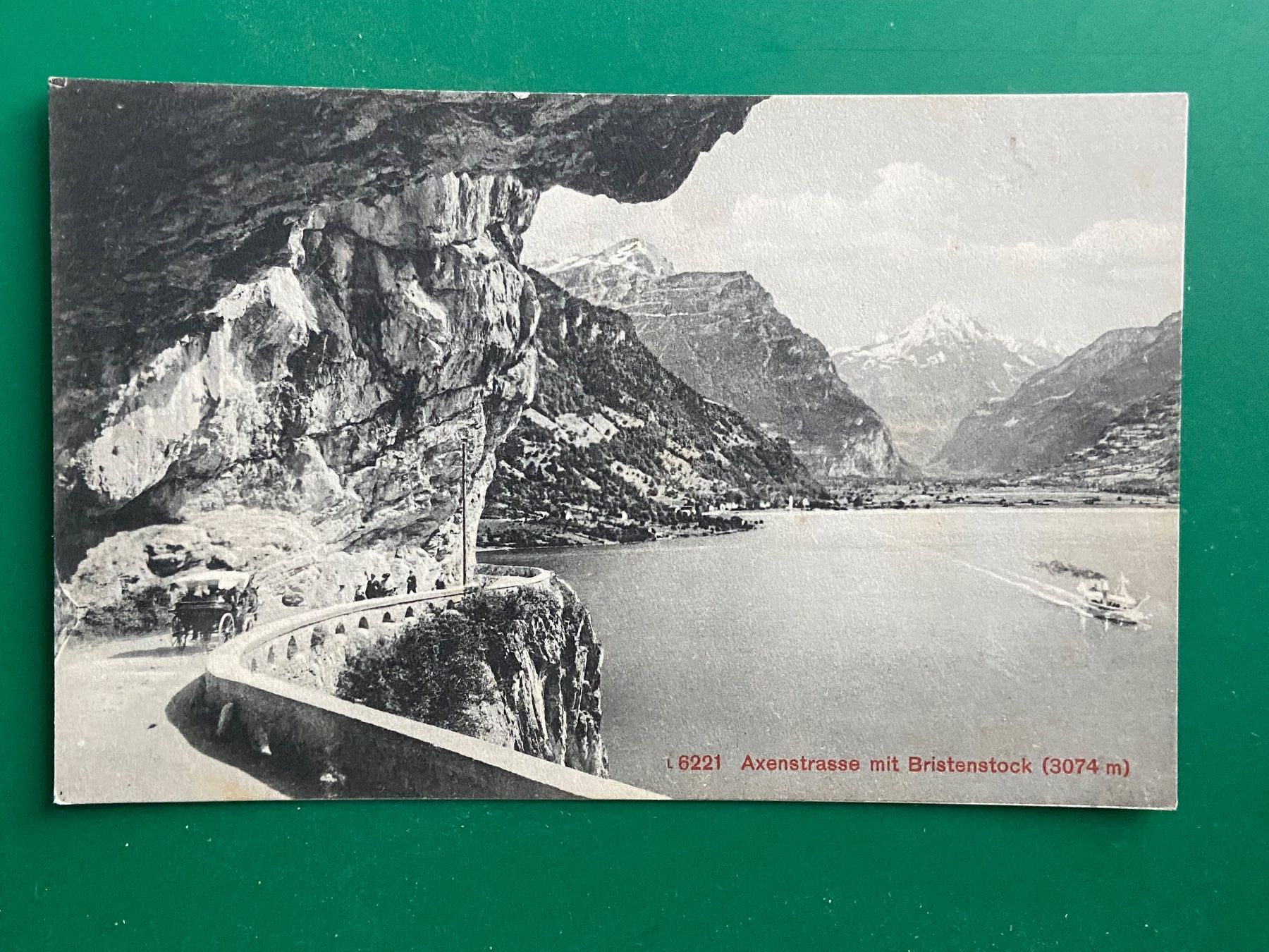 Cartoline postali: Axenstrasse mit Bristenstock – Usato da Steg VS venduto da _vinci_