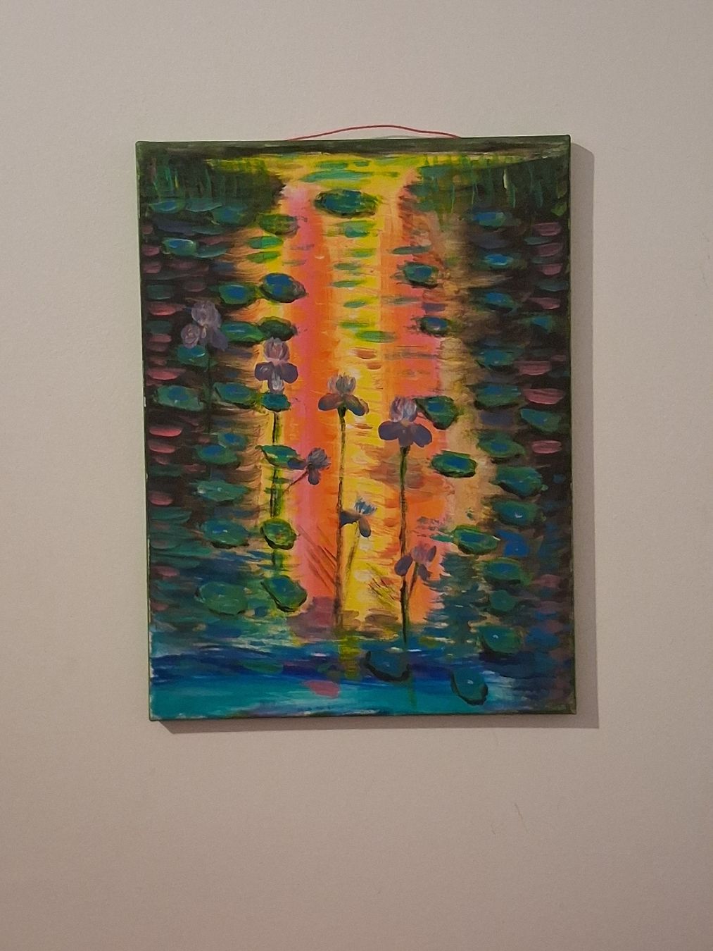 Tableaux: Seerosenteich im Abendlicht – Neuf avec emballage d'origine à Basel par Uniatowicz 3