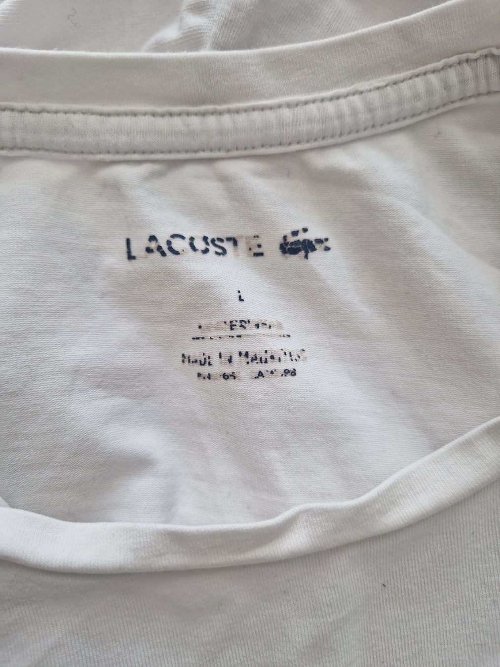 Lacoste T-shirt: 2 Lacoste T-Shirt Weiss  – Usato da Bassersdorf venduto da DonSolo 6