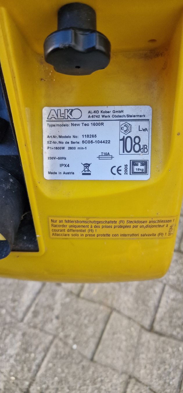 Trinciatrici: Alko Häcksler New Tec 1600R Gartenhilfe – Usato da Tagelswangen venduto da Axel_36 2