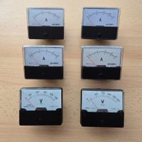 6 Stk Analoge Einbaumessgeräte
