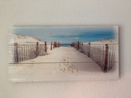 Bild Meer auf Holz