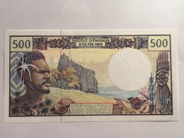 Banknote 500 Francs Institut d'Emission Outre-Mer UNC