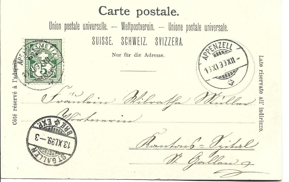 Cartoline postali: AK  Appenzell – Usato da Appenzell venduto da mai25 1
