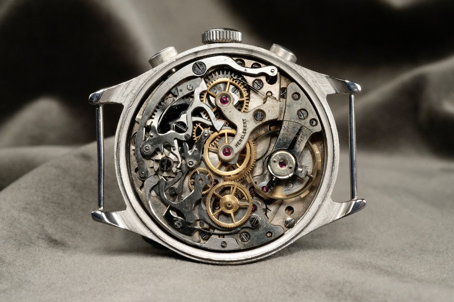 Angelus Orologi: Chronometer Henglebert - Original 1930`s Step-Case Chrono – Usato da Morcote venduto da chronoservice 4