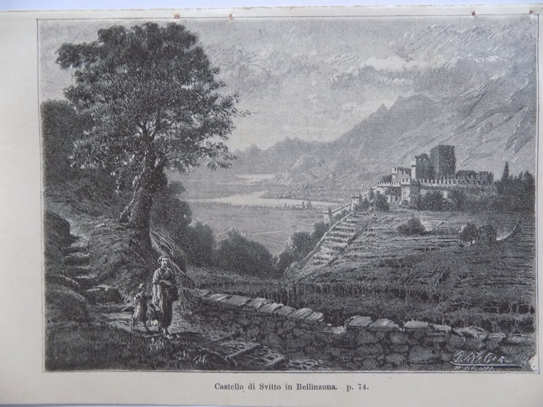 Incisioni: Bellinzona Castello di Svitto – Usato da Risch venduto da Antikfee 1
