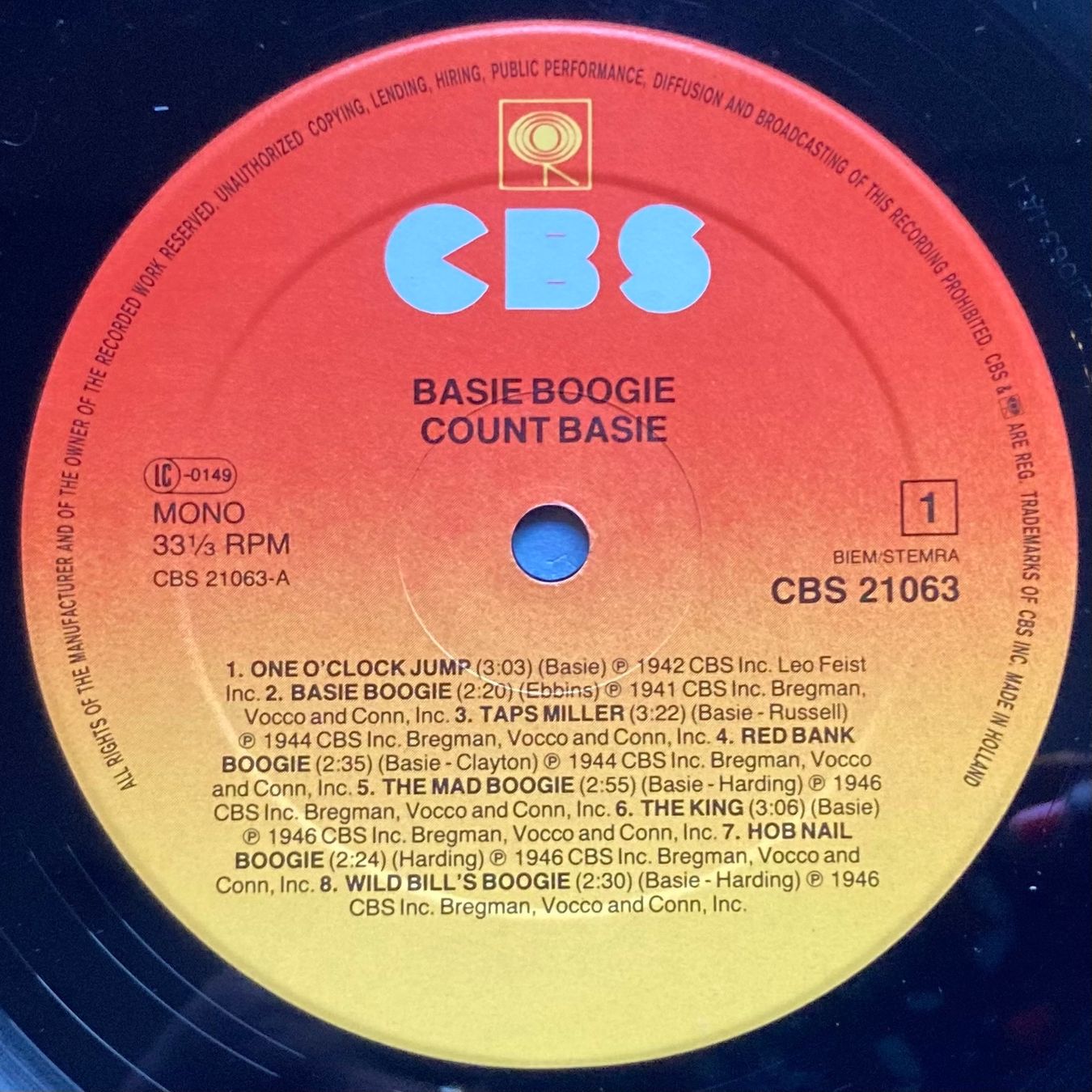 Dischi in vinile: COUNT BASIE - BASIE BOOGIE – Usato da Poliez-Pittet venduto da Newtown-Records 2
