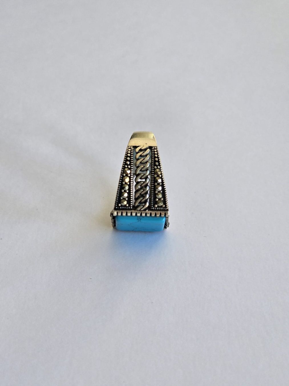 Anelli: Bague en argent, Turquoise, taille 60 – Nuovo e nell'imballaggio originale da Neuchâtel venduto da NIDAVELIR