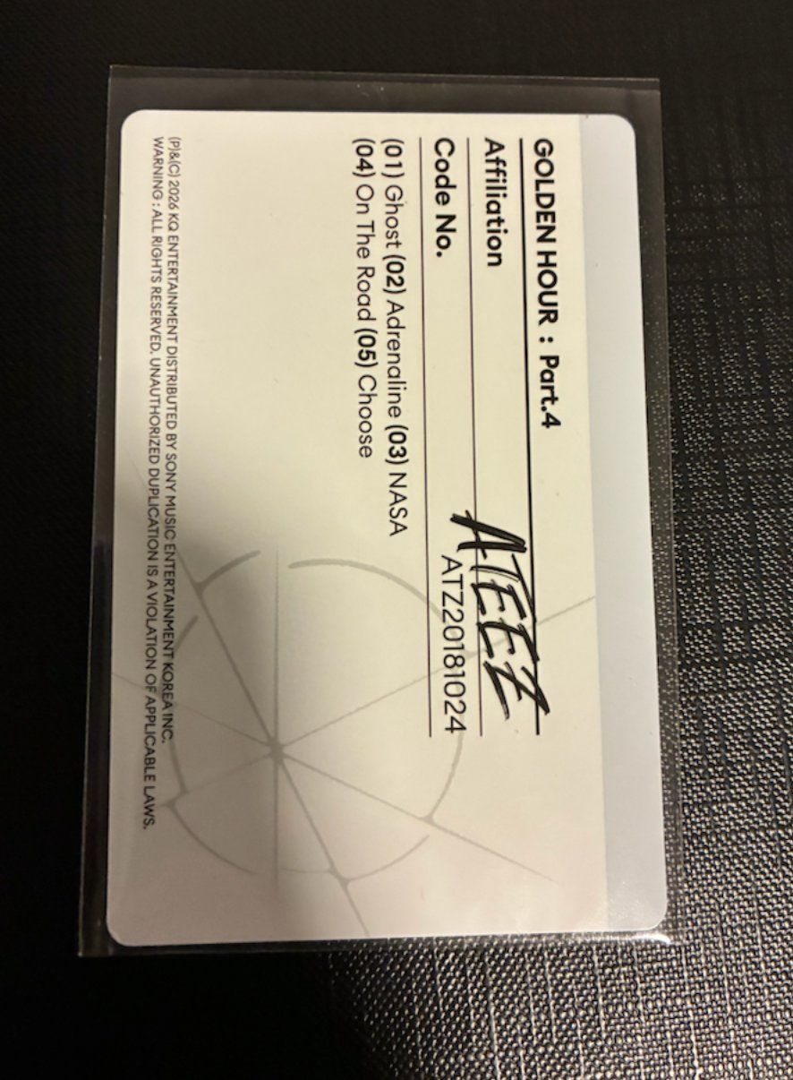 Cartes à collectionner: ATEEZ - Mingi – D'occasion à Uster par ali_mp6n 1