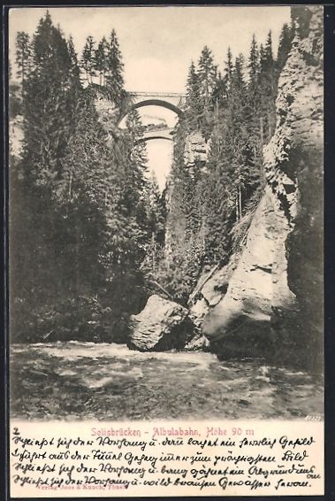 Cartes postales: Solis, Solisbrücken der Albulabahn, Bli – D'occasion à Berlin par bartko-reher