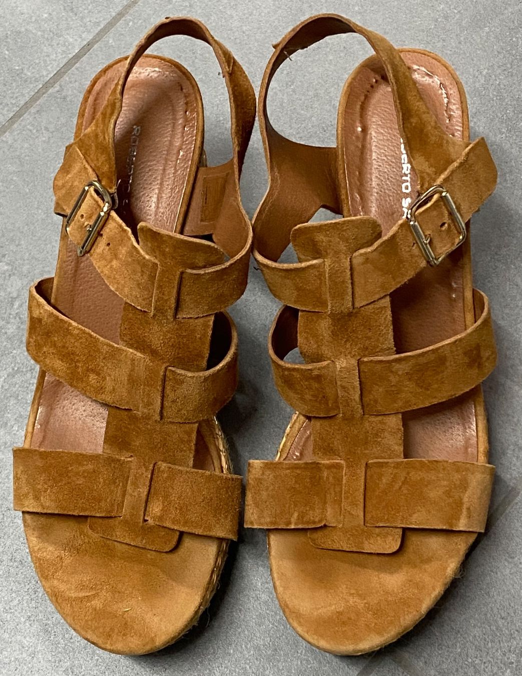 Scarpe da donna: Sandalette, Gr. 39, Kork, neu – Nuovo (secondo la descrizione) da Bözberg venduto da RosmarieOb 1