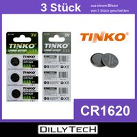 Tinko CR1620 Knopfzellenbatterie - 3 Stk.