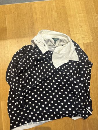 Lauren Ralph Lauren Polka Dot Rugby Shirt Grösse 1X, Frische