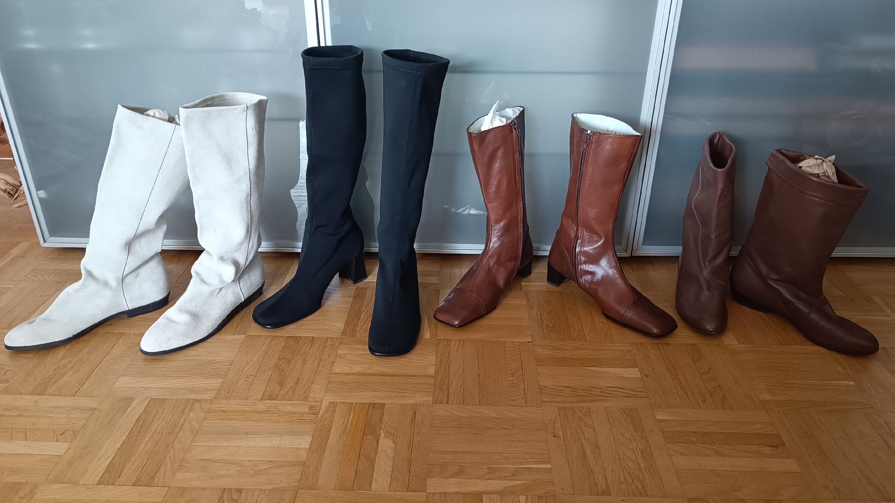 Scarpe da donna: 4 hohe/ halbhohe Damenstiefel – Usato da Baden venduto da zuppel